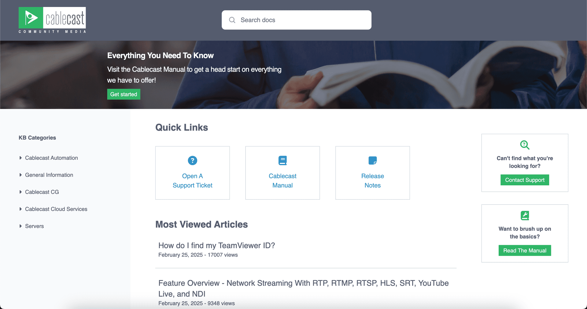 Docs Site Implementation